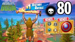 80 Elimination DOCTOR DOOM Solo vs Squads WINS Gameplay (NEW MARVEL FORTNITE CHAPTER 5 SEASON 4)!