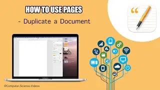 How to DUPLICATE a Document On the Pages Application Using a Mac - Basic Tutorial | New