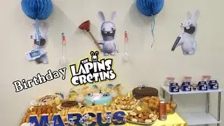 Anniversaire Lapins Cretins. Rabbids Invasion birthday. DIY