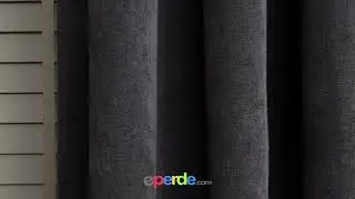 Gri Jakar Dokuma Fon Perde | Eperde.com