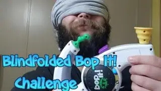 Blindfolded Bop It! Challenge 😬😬😬