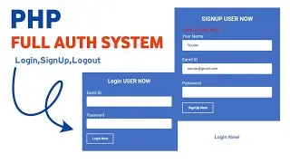 Make PhP Login logout And SignUp System In Hindi || Login Logout Session In PHP