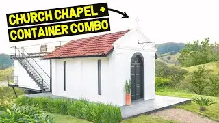UNIQUE CHURCH CHAPEL + SHIPPING CONTAINER HOME COMBO! Full Airbnb Tour