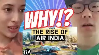 Why Air India Will Become the World's Largest Airline? reaction by Japanese man & Half Indian woman.