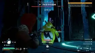 Zoe and  grizzbolt boss fight (Palworld)