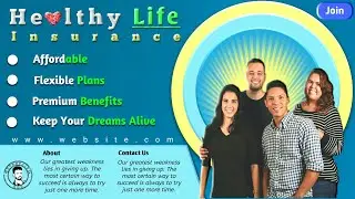 Banner Design For Insurance Company | Graphic Design On Android | Poster design
