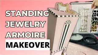 Standing Jewelry Armoire Makeover | Tracey's Fancy