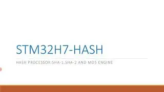 STM32H7 SECURITY: HASH
