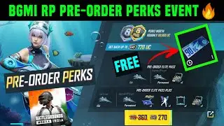 BGMI RP PRE ORDER PERKS EVENT/ FREE ROYAL PASS IN BGMI /A8 RP PRE ORDER KYA HAI / A8 90UC VOUCHER
