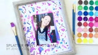 Splatter Paint Photo Mat