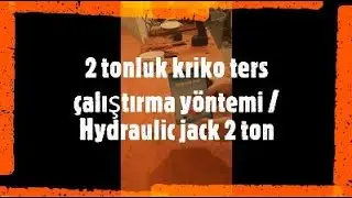2 tonluk Kriko Ters Calistirma Yontemi , Kendin Yap , 2 ton jack reversing method , Do İt Yourself