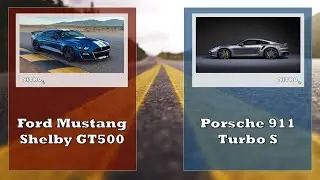 2020 Ford Mustang Shelby GT500 or Porsche 911 Coupe (992 Series) Turbo S | RED or BLUE |