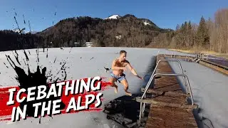 Ice Swimming / Bathing in the Alps