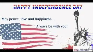 Digital Signage Content Template for Independence Day Greeting