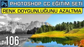 106: Desature Adjustment | Layer Doygunlunluğu Azalt Ayarı | Photoshop Dersleri Eğitim Seti