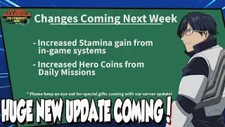 HUGE NEW MHA STRONGEST HERO UPDATE TO ADD MORE STAMINA & MORE!