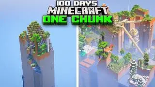 I Survived 100 Days on ONE CHUNK in Minecraft
