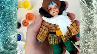 Игрушки из ваты своими руками - "Роспись мальчика из 80-х"