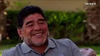 Diego maradona  “One word, Messi or cristiano ronaldo lionel messi”