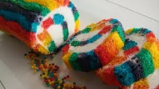 RAINBOW ROLL CAKE  # 154 #