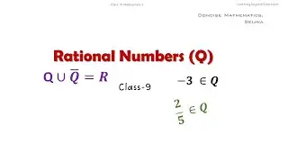 Rational Numbers | Irrational Numbers | Real Numbers |Class 9 | ICSE |