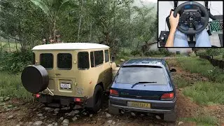 Renault Clio Williams & Land Cruiser Hardtop - Forza Horizon 5 | Logitech g923 + shifter gameplay