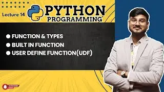function in python, How to create function in python, UDF and built-in Function Part 1 | Day 14