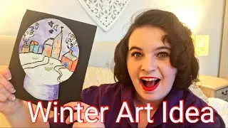 How to make a Van Gogh inspired Snow Globe Picture in Art Club with Miss Burford