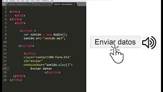 Cómo poner sonido a un botón al darle click |  HTML y JavaScript | Descargalo ↓↓↓↓ ❤