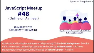 Meetup#48 Quadtree and its implementation on Maps using D3 by Guna Narayanan