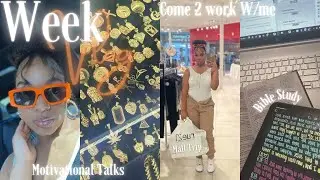 Week Vlog || Shower routine, Mall trip, Bible study, Come 2 work W/me…JUST WATCH🤍