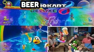 2nd Race from a Taste Test Night! 3 WIDE on 3DS Rainbow Road!