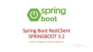 #springboot  3.2 RestClient #microservices