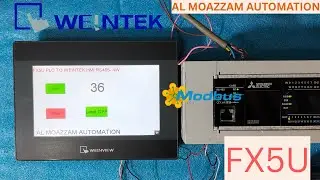 How to Connect Weintek HMI with Mitsubishi FX5U PLC via RS485