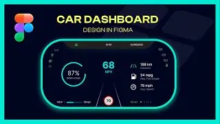 Modern Car Dashboard Design | Components in Figma