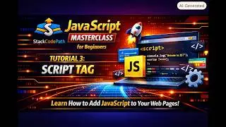 JavaScript Masterclass for Beginners - Tutorial 3: Script Tag
