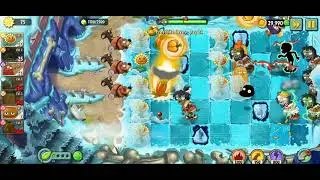 Game Play Plants Vs Zombies2 Frostbite Caves Day 24