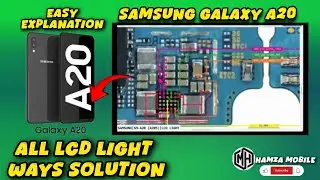Samsung A20/SM-A205 Display Light iC Problem Solution.Samsung A20/SM-A205 LCD Light iC Ways Jumper📲✅