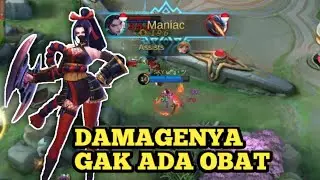 Gak ada obat !! Hanabi sakitnya parah banget musuh sampai rata | Gameplay Hanabi Mobile legends