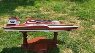 Completed 1/10th scale solid wood model 1/2