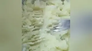 Melhor puré de batata com apenas dois ingredientes...