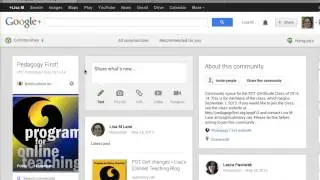 Adding a blog post to the Pedagogy First G+ community