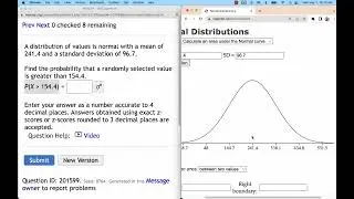 Find the Area Under a Normal Curve Using Stapplet