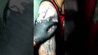 joker tattoo session