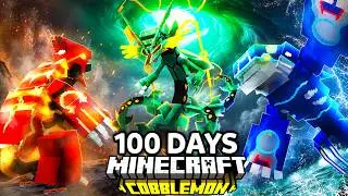 I Spent 100 Days as LEGENDARY TRIO TRAINER Pokémon Minecraft VS. my Rival! (Duos Cobblemon)