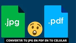 CONVERTIR tus Imagenes a PDF desde tu CELULAR