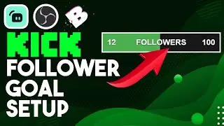 How to setup a follower goal on Kick using Botrix (OBS/Streamlabs)
