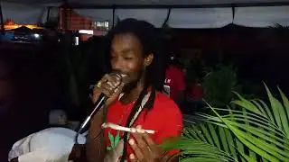 Ras Star - Big Spliff (LIVE) @The people's Mall #trinibad #dancehall #trapmusic #rasstar