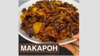 Макарон дайындаймыз!Быстрый Макароны с мясом и картошкой