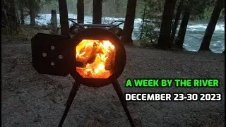 Christmas Camping Riverside in British Columbia, Canada: A week off-grid